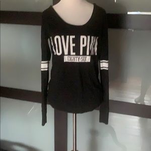 Pink long sleeve tee shirt